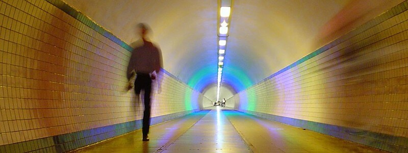 Walking down a tunnel.  Image courtesy pixabay.com