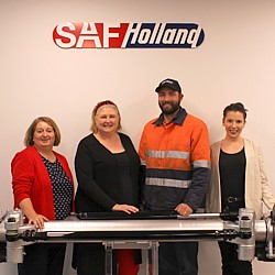 L to R: Some of the Wellbeing Committee members - Violet Mann, Michelle Verspaget, Daniel Stanton and Jessica McKinnon.