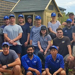 Team members from Woodlea and Mirvac volunteering at Hope Street in Melton in October 2018