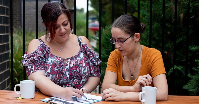 Hope Street worker with young person